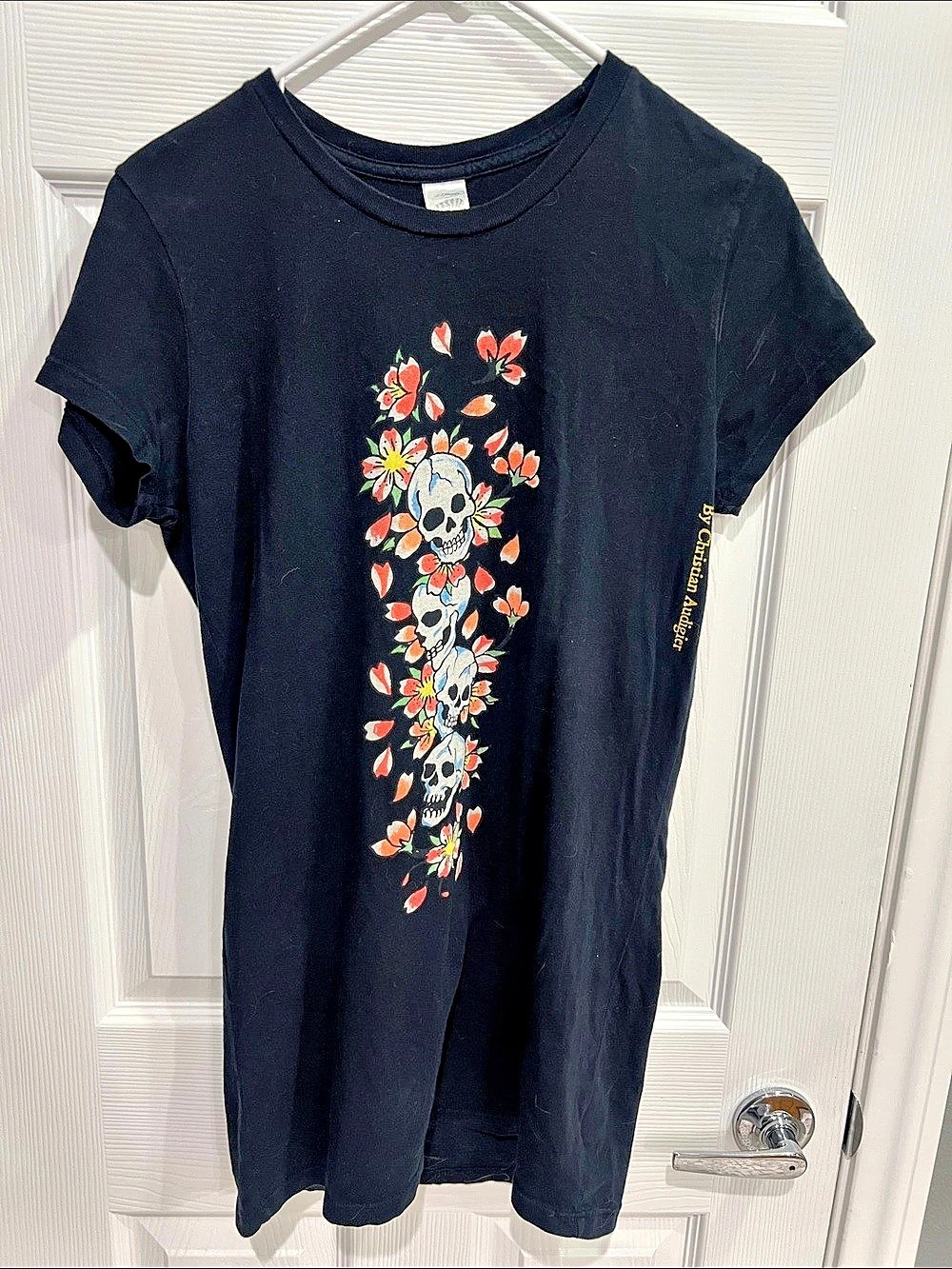 Ed Hardy Designs Graphic Floral Black Size Large
